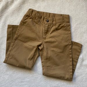 Nautica Tan Khakis Boys Adjustable Waist  - Size 5